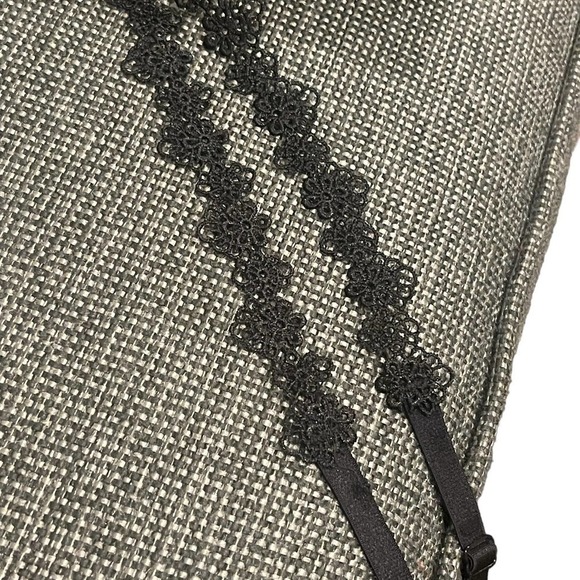 FAHERTY WOMEN GRAY MANDY LINEN SMOCKED WIDE LEG JUMPSUIT SIZE L NWT - Picture 13 of 13